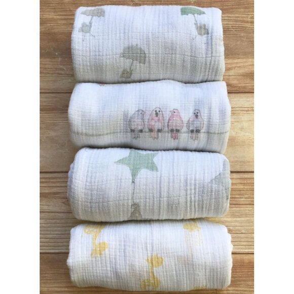 Aden + Anais Colorful Animals Baby Blankets Cotton Muslin Security Swaddling - Picture 1 of 6